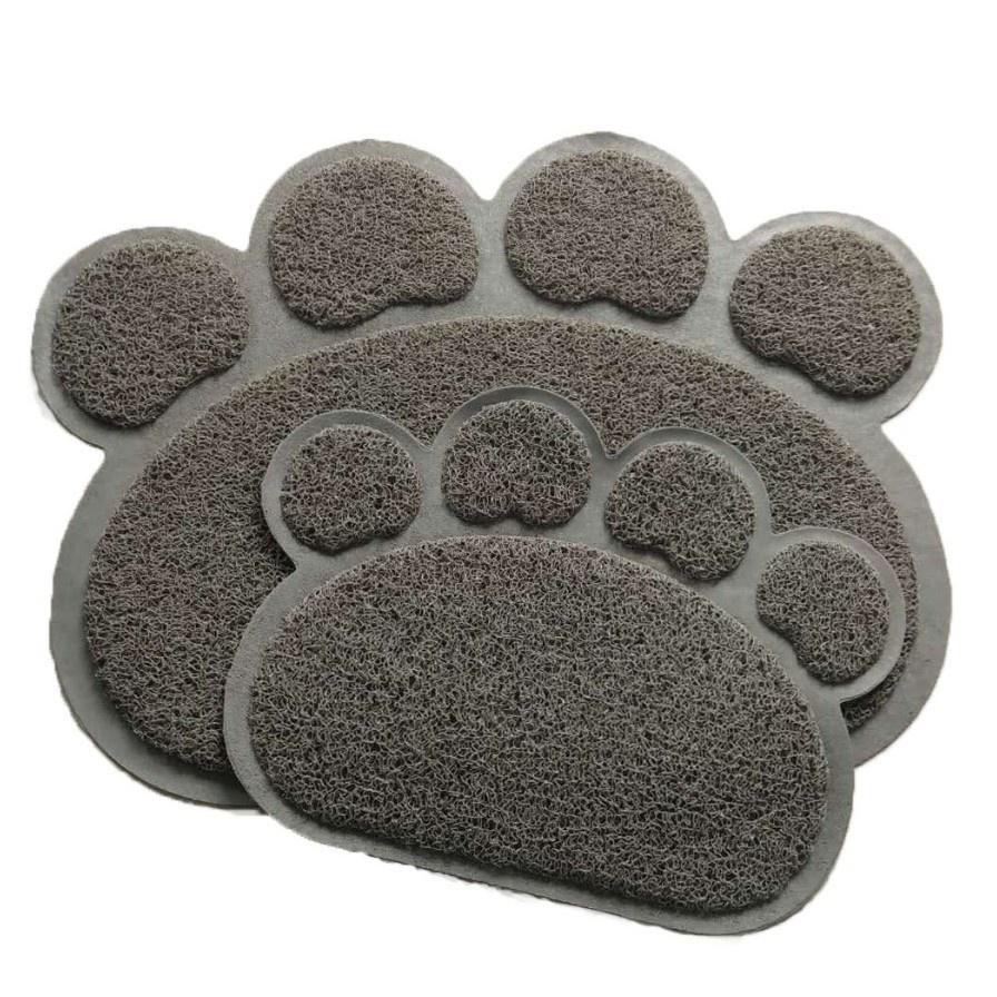 Thảm lót vệ sinh chống rơi cát cho chó mèo hình bàn chân sz 30x40cm ( màu ngẫu nhiên)