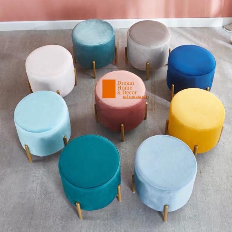 Đôn ghế trang điểm, phòng khách , chụp mẫu , decor siêu xinh