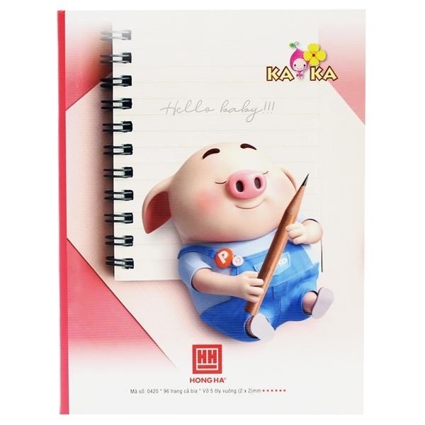 Vở Class Friendly Animal - 5 Ô Ly 96 Trang ĐL 100g/m2 - Hồng Hà 0420 (Mẫu Màu Giao Ngẫu Nhiên)