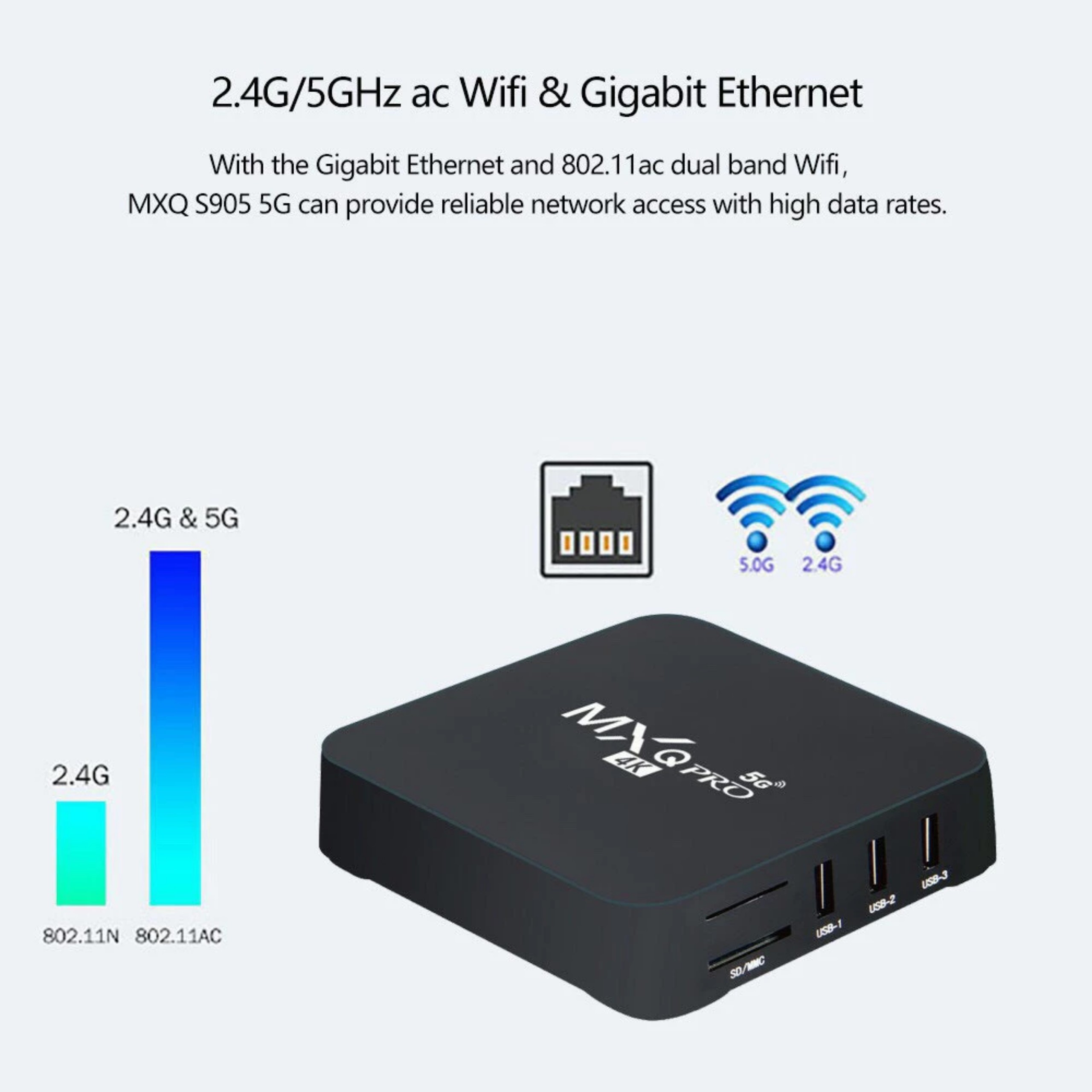 Box MXQ PRO 4K bản 8G+128GB Tiếng Việt Wifi 5G, Android 11.1, xem truyền 108 kênh truyền hình miễn phí, sôi động cùng Euro, Hàng nhập khẩu