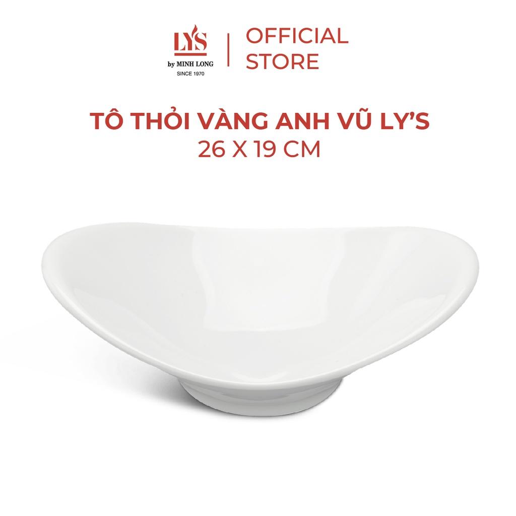 Tô Thỏi Vàng Sứ Minh Long - Anh Vũ Ly'S - 26 X 19 cm