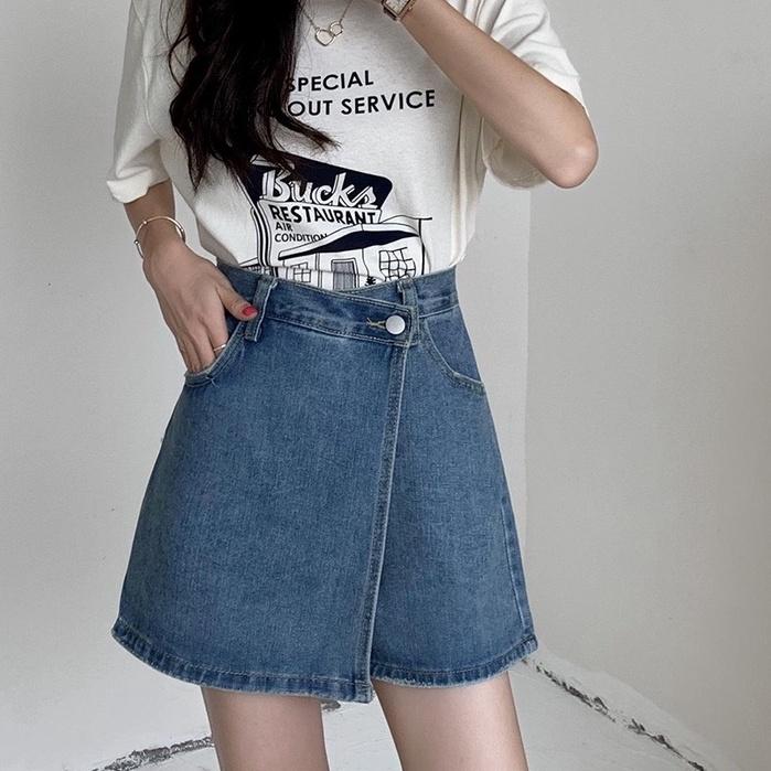 Quần Short Giả Váy Phong Cách Đơn Giản_G2