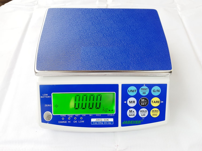Cân điện tử JWQ - 15kg, cân đĩa thông dụng