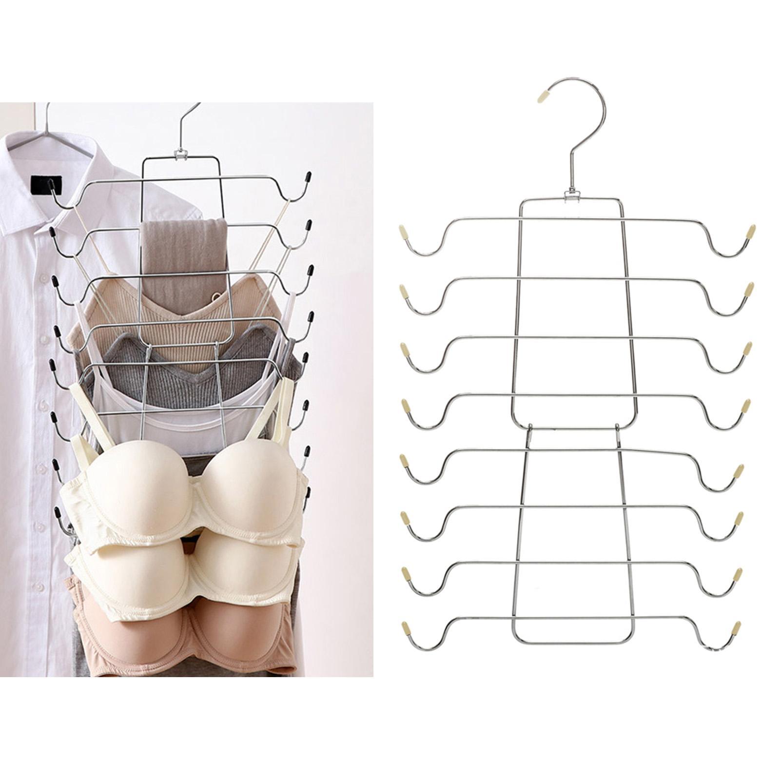 3pcs Tank Top Hanger Closet Organizer Hangers Folding Space Saving Hanger