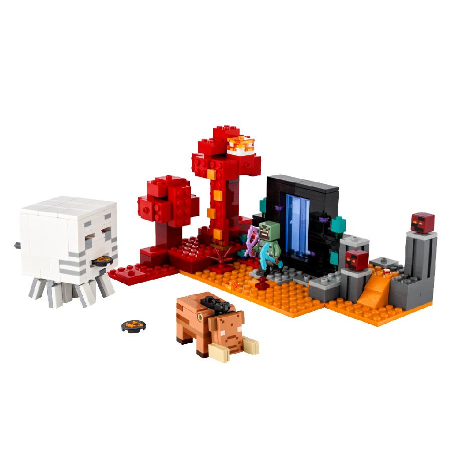 Đồ Chơi Lắp Ráp Cuộc Phục Kích Cổng Địa Ngục Nether LEGO MINECRAFT 21255 (352 chi tiết)