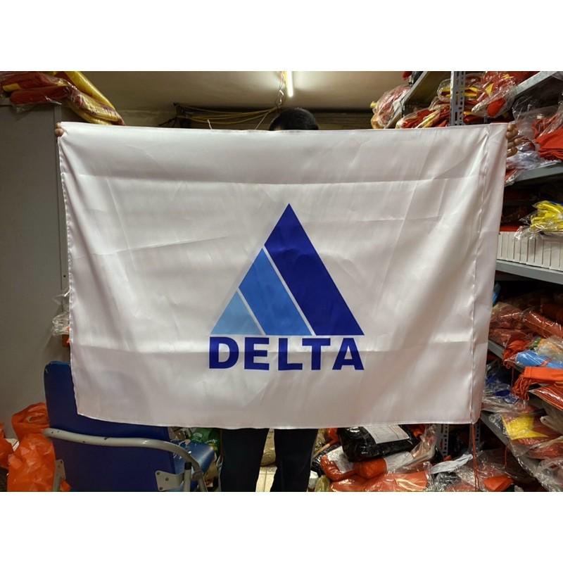 Cờ in chuyển nhiệt in logo công ty 80x120cm