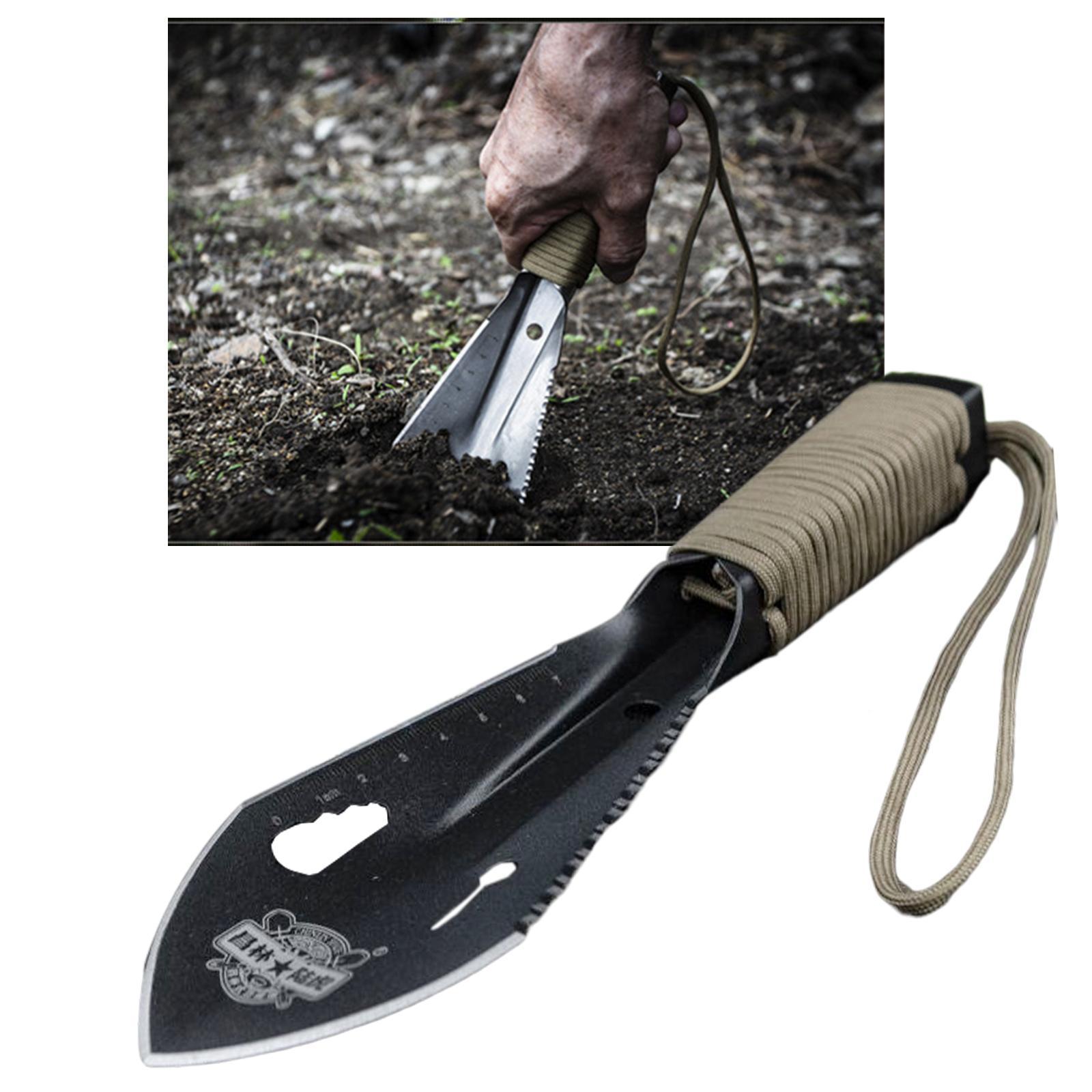 Backpacking Shovel, Camping Hand Trowel, Lightweight Hiking Shovel, Small Multitool for Digging, Gardening, Survival and Outdoor
