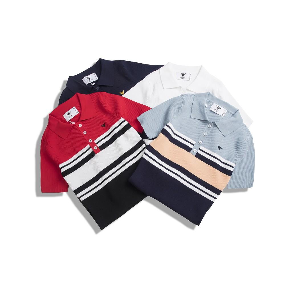 Đầm polo cao cấp nữ 4 màu chất dệt kim mềm mịn thấm hút mồ hôi chính hãng DARNELL DN423