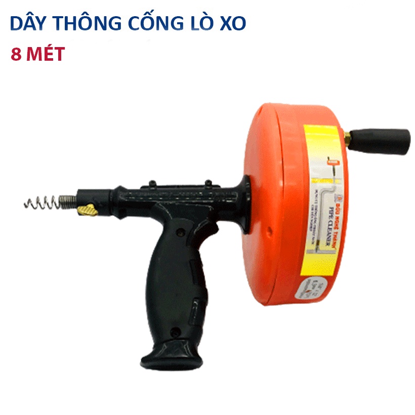 Dụng cụ thông ống cống 8m Bửu Nghệ Thành DCTO-8M-TCN - CÓ TAY CẦM