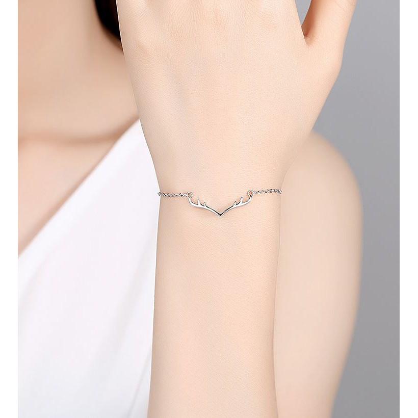 Lắc tay nữ - Gạc Hươu ️ ƯU ĐÃI TOÀN SHOP ️ Bạc 925 sáng bền, thiết kế tinh tế phù hợp mọi phong cách, sự kiện