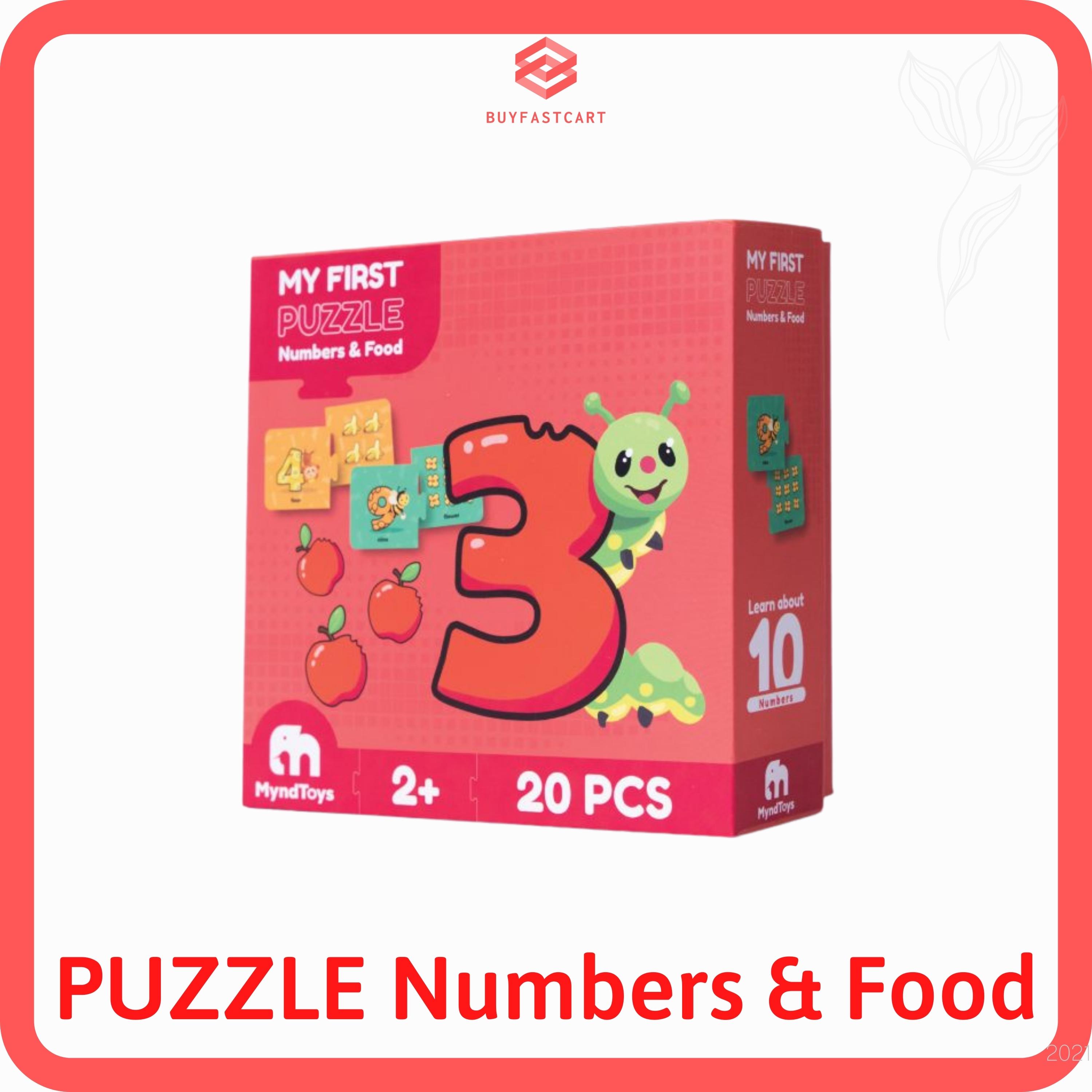 Đồ Chơi Xếp Hình MyndToys My First Puzzle - Numbers & Food Dành Cho Các Bé Trên 2 Tuổi