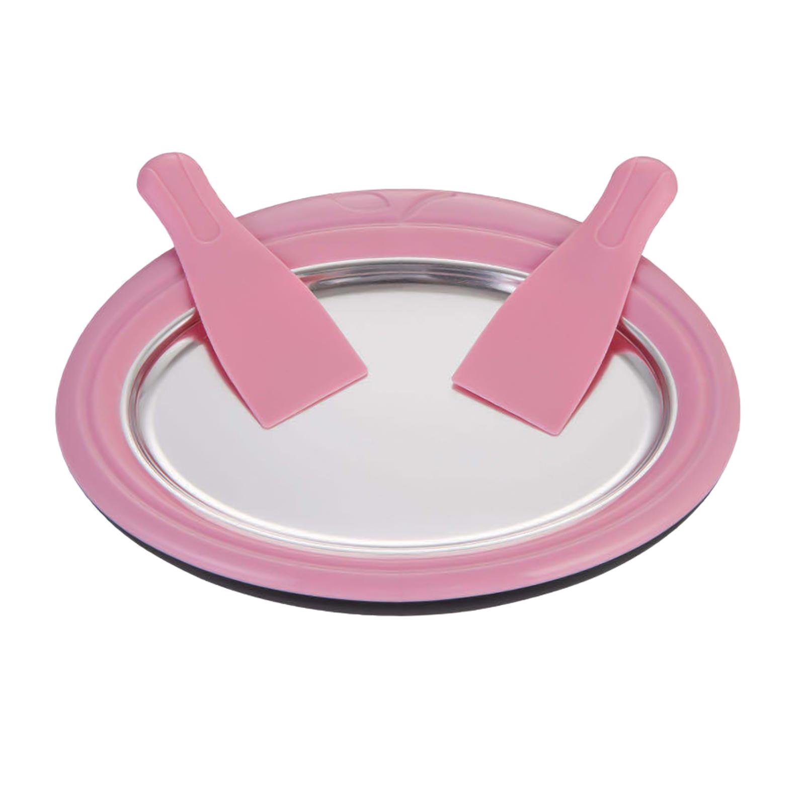 Rolled Ice Cream Maker with 2 Spatulas for Healthy Homemade Rolled Ice Cream