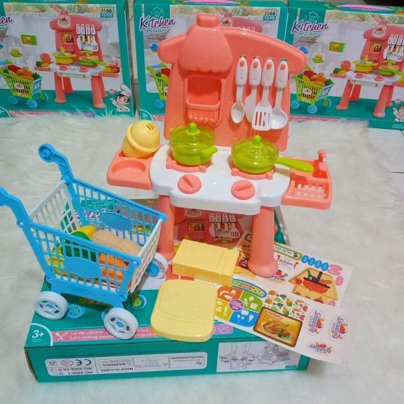 Đồ chơi nấu ăn Kitchen Dream cho bé, siêu thị nhà bếp mini. Doreamon Shop