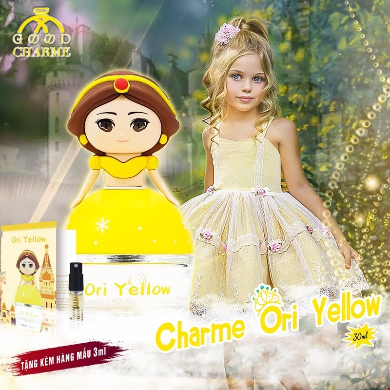 Dầu thơm cho bé, Charme Ori Yellow, nhẹ nhàng, an toàn, tạo điểm nhấn cho bé trong buổi tiệc, 30ml
