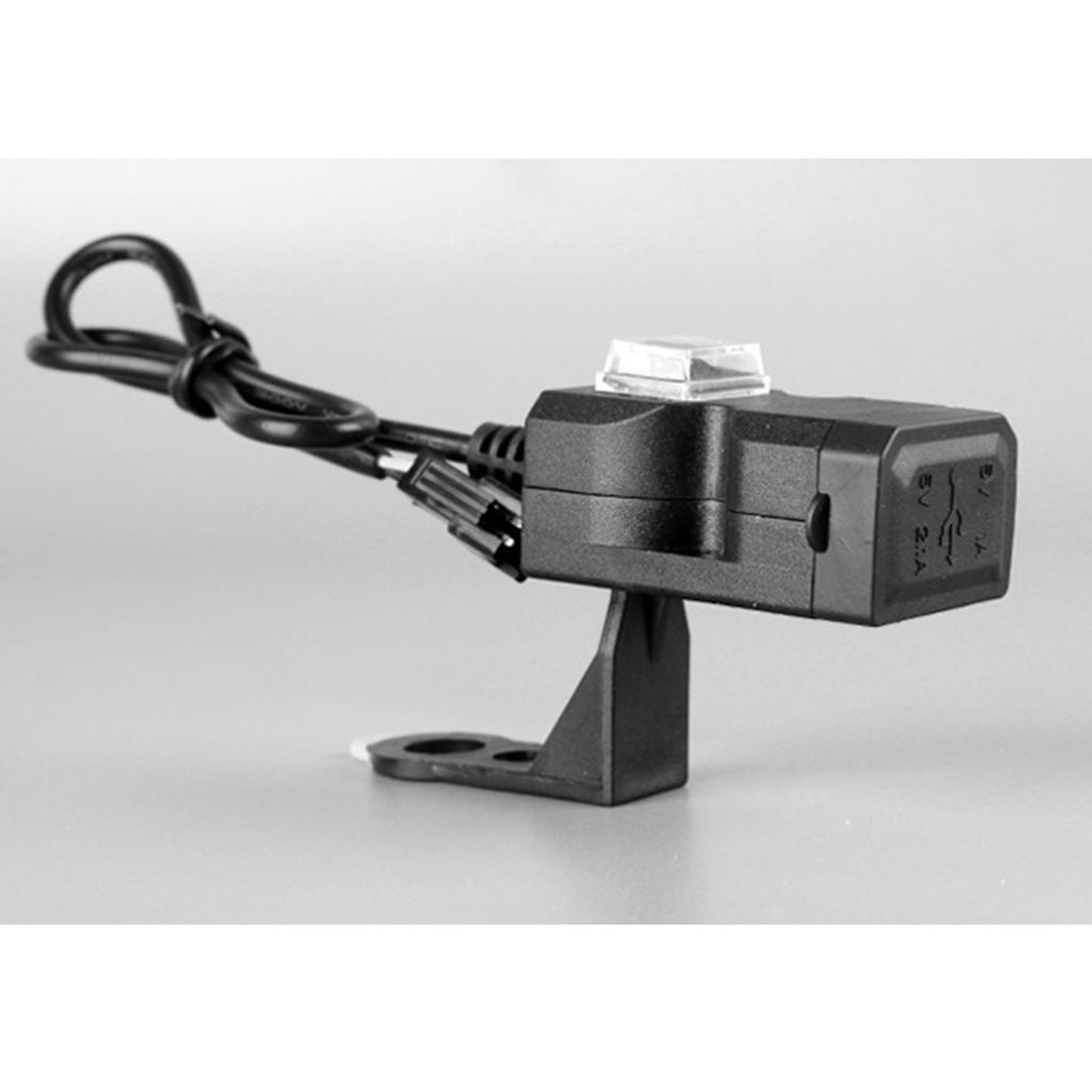 Dual USB Charger Motorcycle Handlebar Fast Car Charger Charger