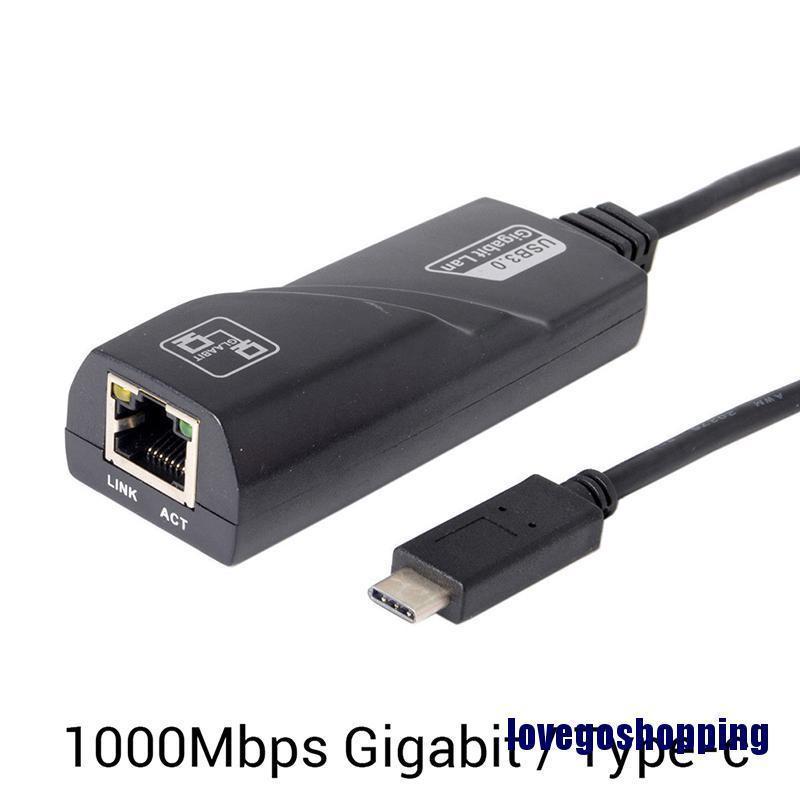 Đầu Chuyển Đổi Mạng LAN 1000Mbps USB-C Sang RJ45 Gigabit Ethernet