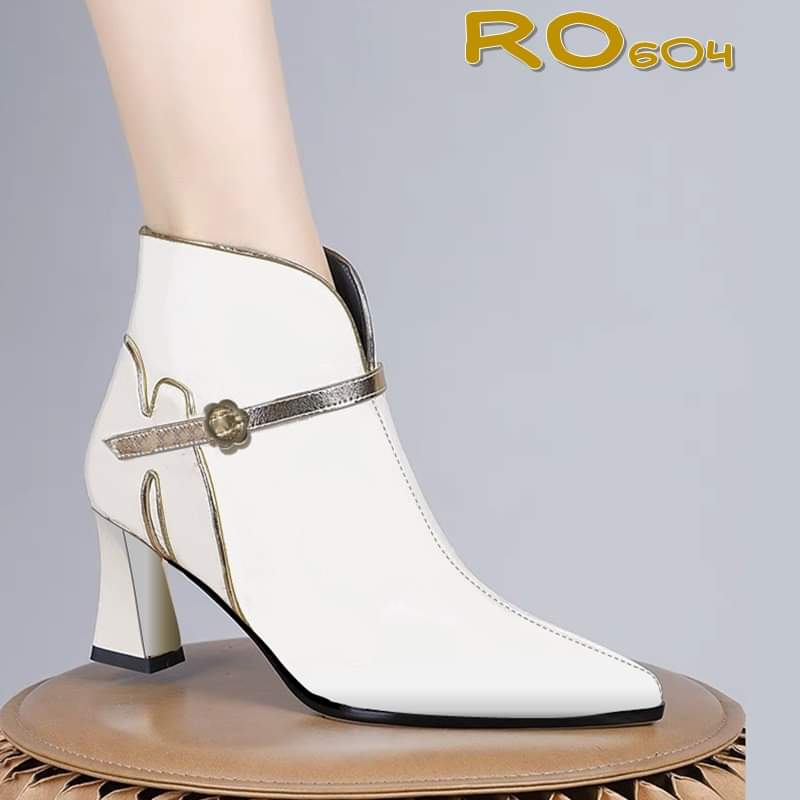 Boots thời trang nữ da lì, mũi nhọn ROSATA RO604 - 7p - HÀNG VIỆT NAM - BKSTORE