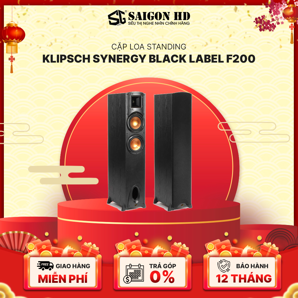 Cặp loa cột KLIPSCH Synergy Black Label F-200 - Hàng chính hãng