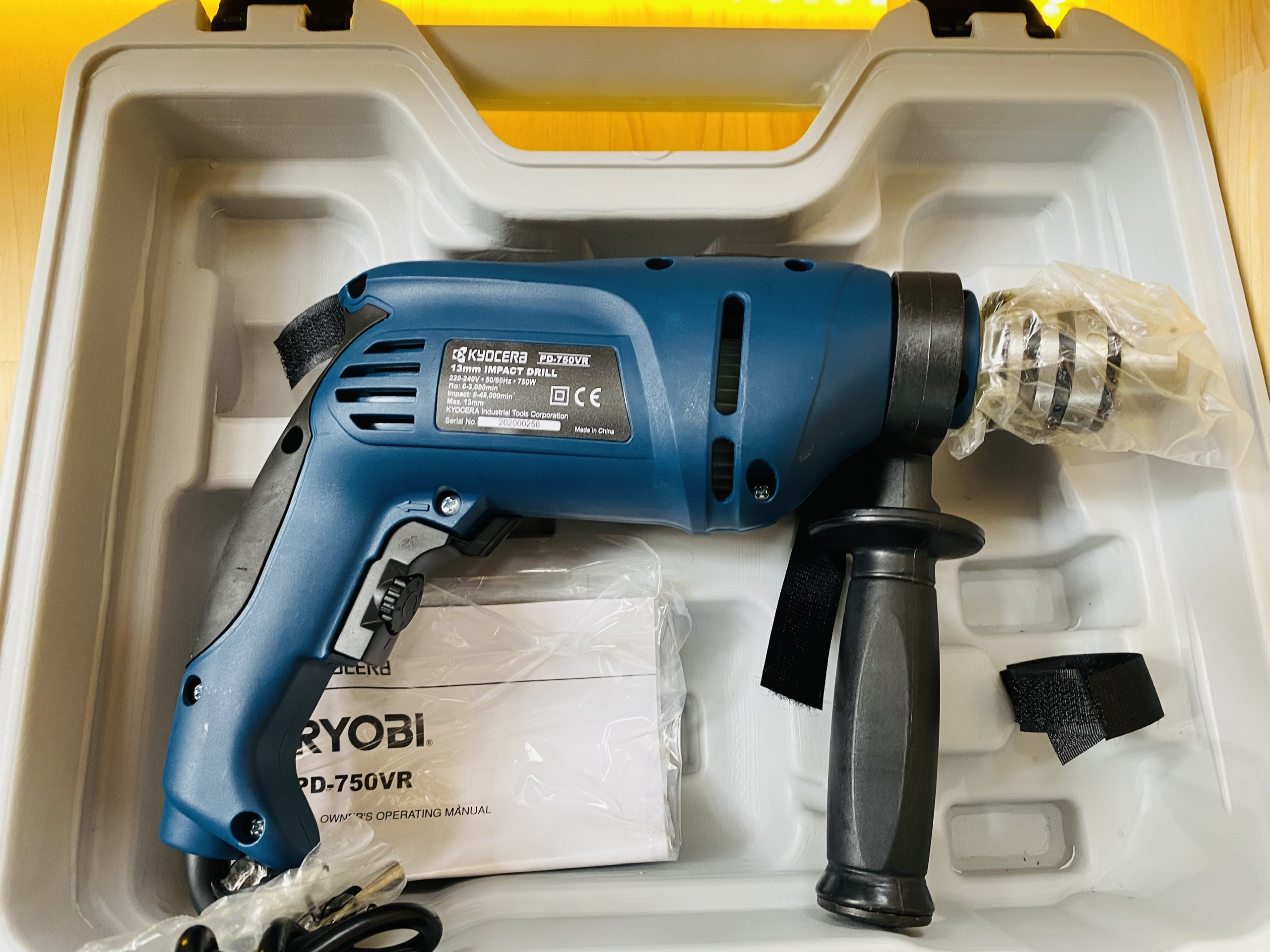 MÁY KHOAN CẦM TAY 750W DÙNG ĐIỆN RYOBI PD-750K MỚI 100% HÀNG NHẬP KHẨU