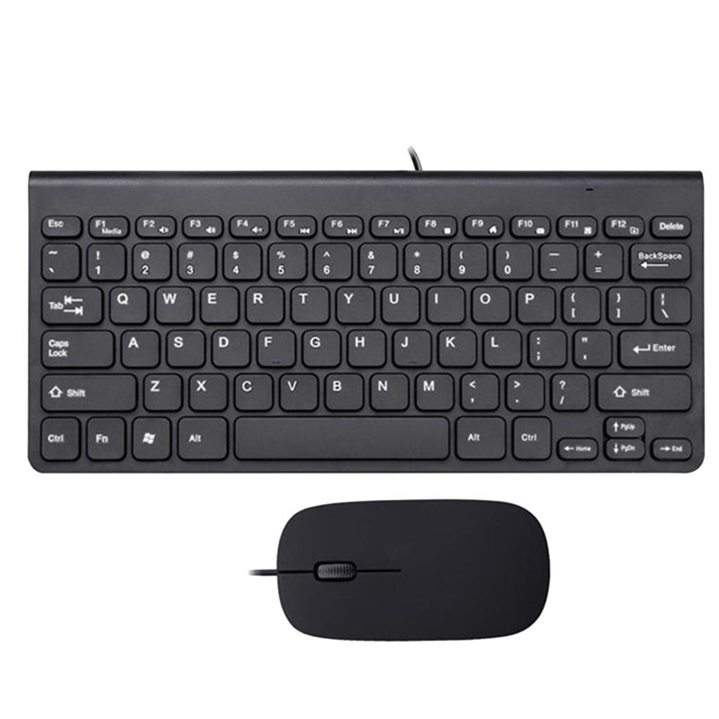 USB Keyboard and Mouse Set, Thin Small Compact Keyboard+Mouse