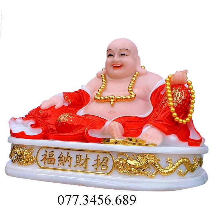 Tượng Di Lặc Đỏ Lớn Cao 31cm