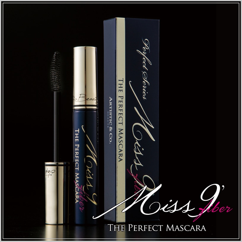 Chuốt mi Artistic&amp;Co Miss9 THE PERFECT MASCARA FIBER 8g - mascara làm dài, sợi siêu mịn, tăng độ dài lên 150%, mi đậm hơn