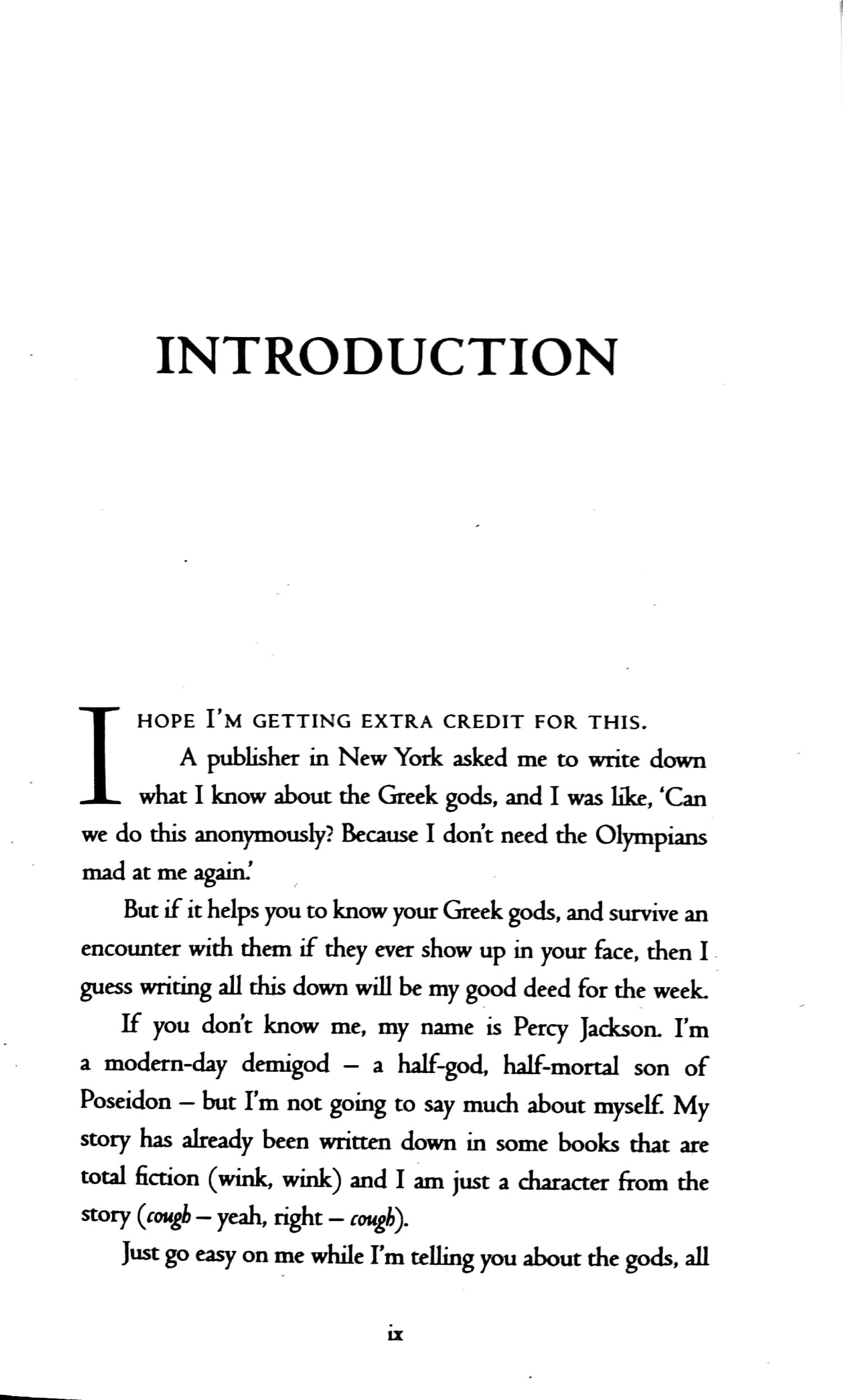 Percy Jackson And The Greek Gods (Paperback)