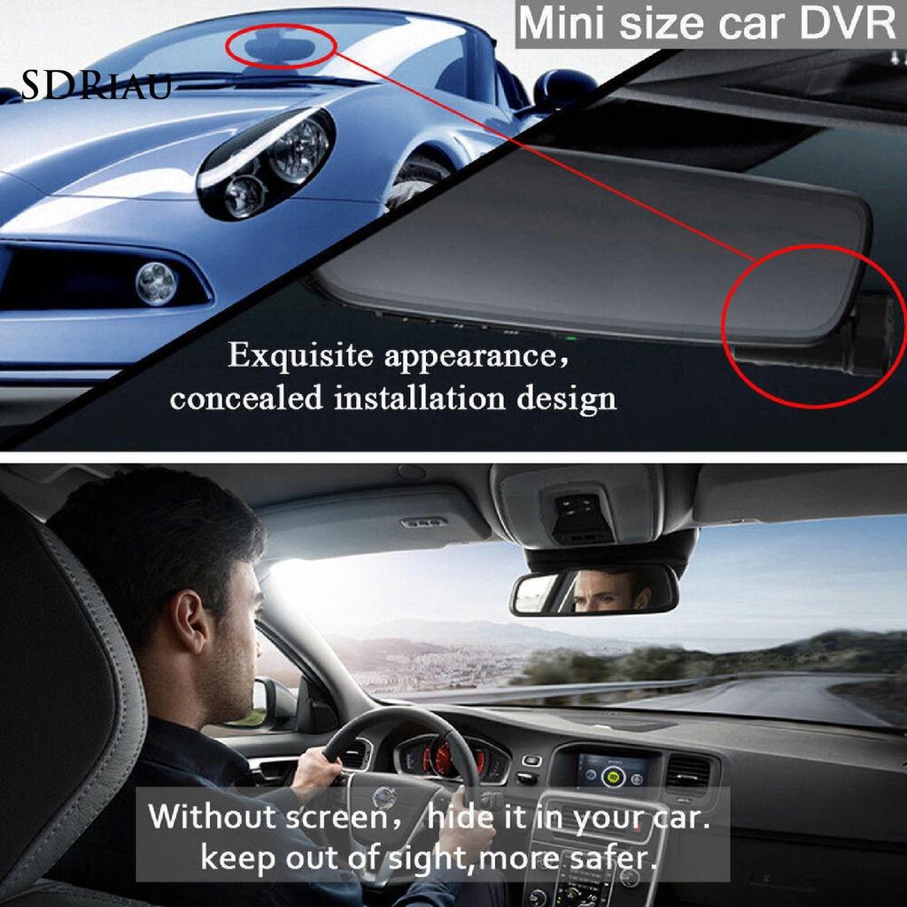 Camera ghi hình xoay 360 độ 1080P góc rộng 170 độ dễ lắp đặt cho xe hơi