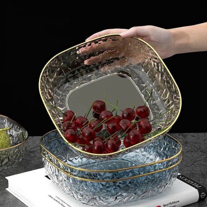 KHAY NHỰA VIỀN VÀNG trưng bày thực phẩm tiện dụng