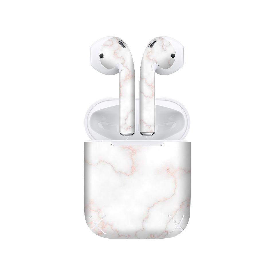 Miếng dán skin cho AirPods in hình đá hồng - dah003 (AirPods ,1 2, Pro, TWS, i12)