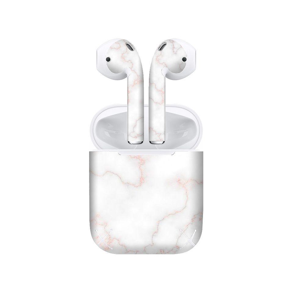 Miếng dán skin cho AirPods in hình đá hồng - dah003 (AirPods ,1 2, Pro, TWS, i12)