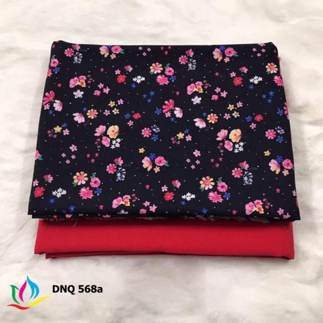 Vải áo dài hoa nhí