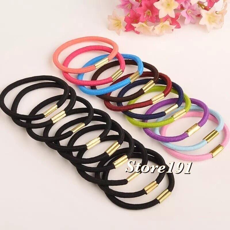 Set 100 Dây Buộc Tóc Co Giãn Tạo Kiểu Chuyên Dụng PT07