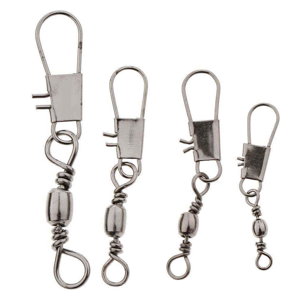 100pcs Ball Bearing Swivel Fishing Swivel with Knob 5B