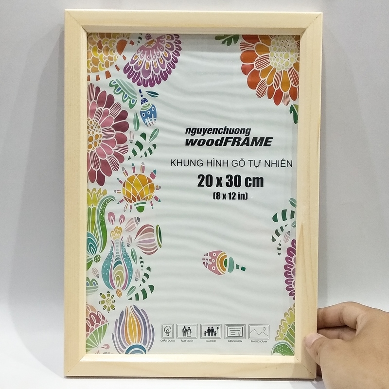 Khung Hình Gỗ Tự Nhiên 20x30