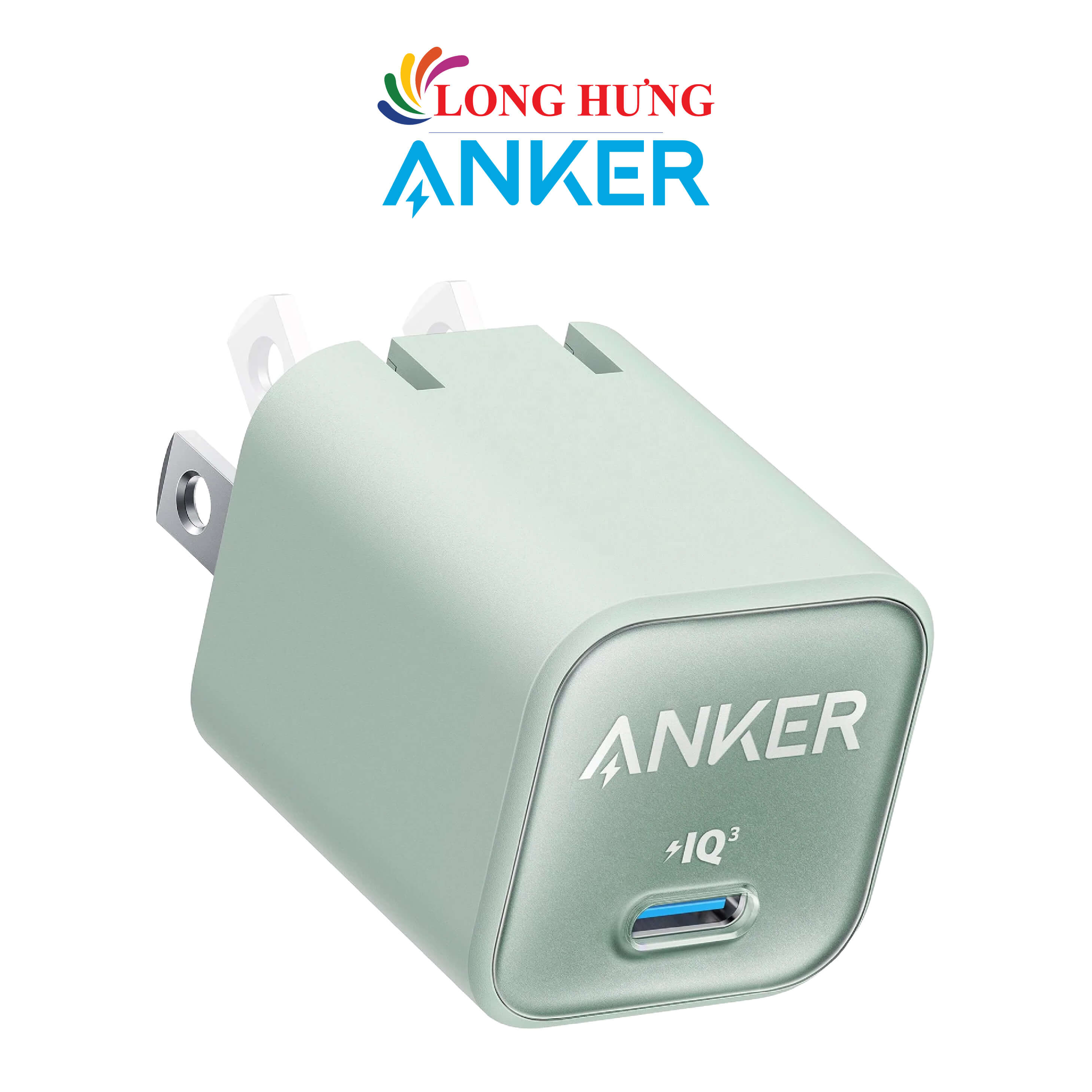 Cốc Sạc Anker 511 Nano 30W 1Type - C Piq 3.0 Pd A2147 - Hàng Chính Hãng - Xanh Lá