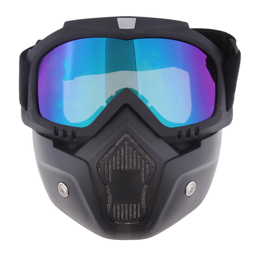 Motorcycle  Riding Detachable Modular Face  Goggles Eyewear