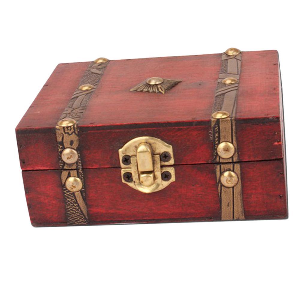 Wooden Jewelry Box Case Storage Box Gift Box Jewelry Organizer Container