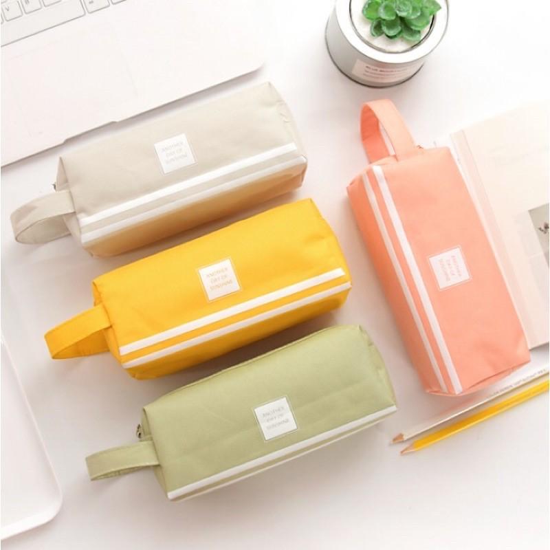 Bóp viết vải Canvas cỡ lớn to 2 ngăn