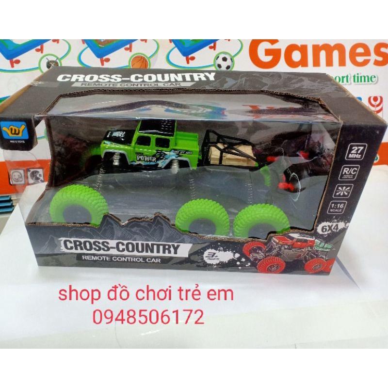 Đồ Chơi Xe Địa Hình CROSS COUNTRY 6 Bánh Đời Mới Điều khiển từ xa