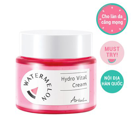 Kem Dưỡng ARIUL Làm Dịu Và Cấp Ẩm Chiết Xuất Dưa Hấu Watermelon Hydro Vital Cream 55ml