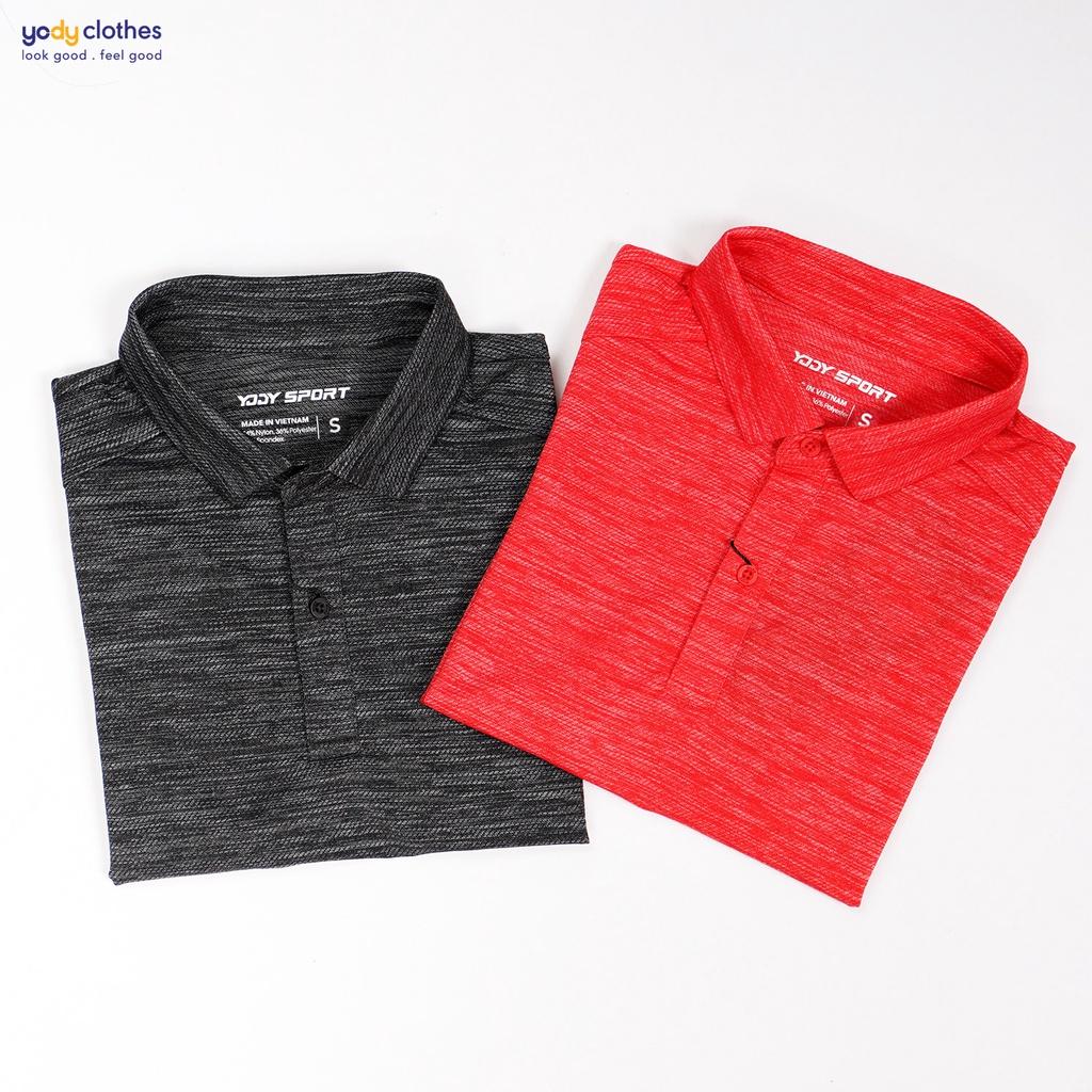 Áo polo nữ thể thao YODY in phản quang mát mẻ thấm hút mồ hôi siêu tốt SAN5004