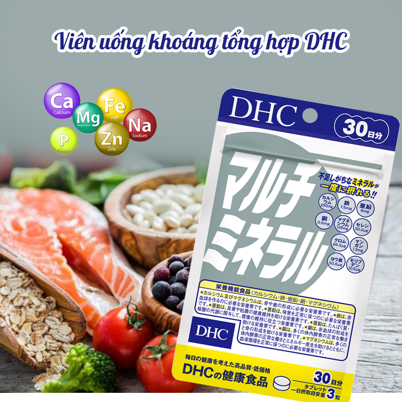 Hình ảnh Viên uống Khoáng tổng hợp DHC Nhật Bản DHC Multi Minerals tăng cường sức khỏe 30 ngày JN-DHC-MIN30