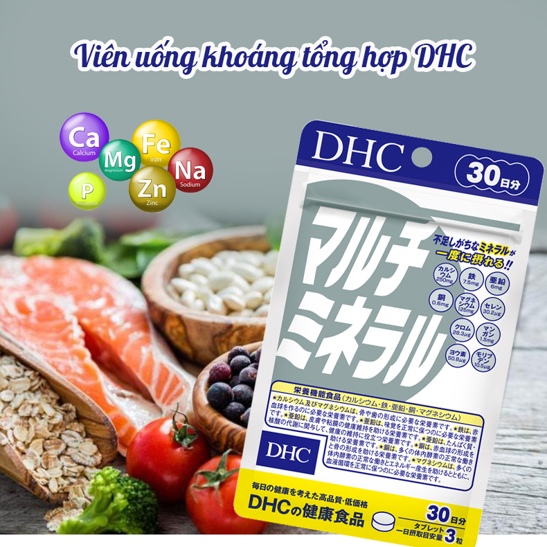 Viên uống Khoáng tổng hợp DHC Nhật Bản DHC Multi Minerals tăng cường sức khỏe 30 ngày JN-DHC-MIN30