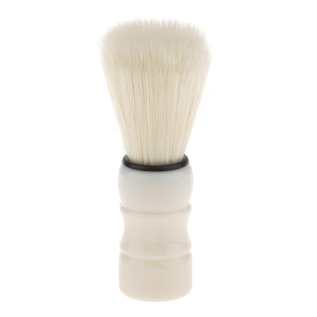 Synthetic Shaving Brush Soft Nylon Bristles Salon Home Beard Mustache Tool
