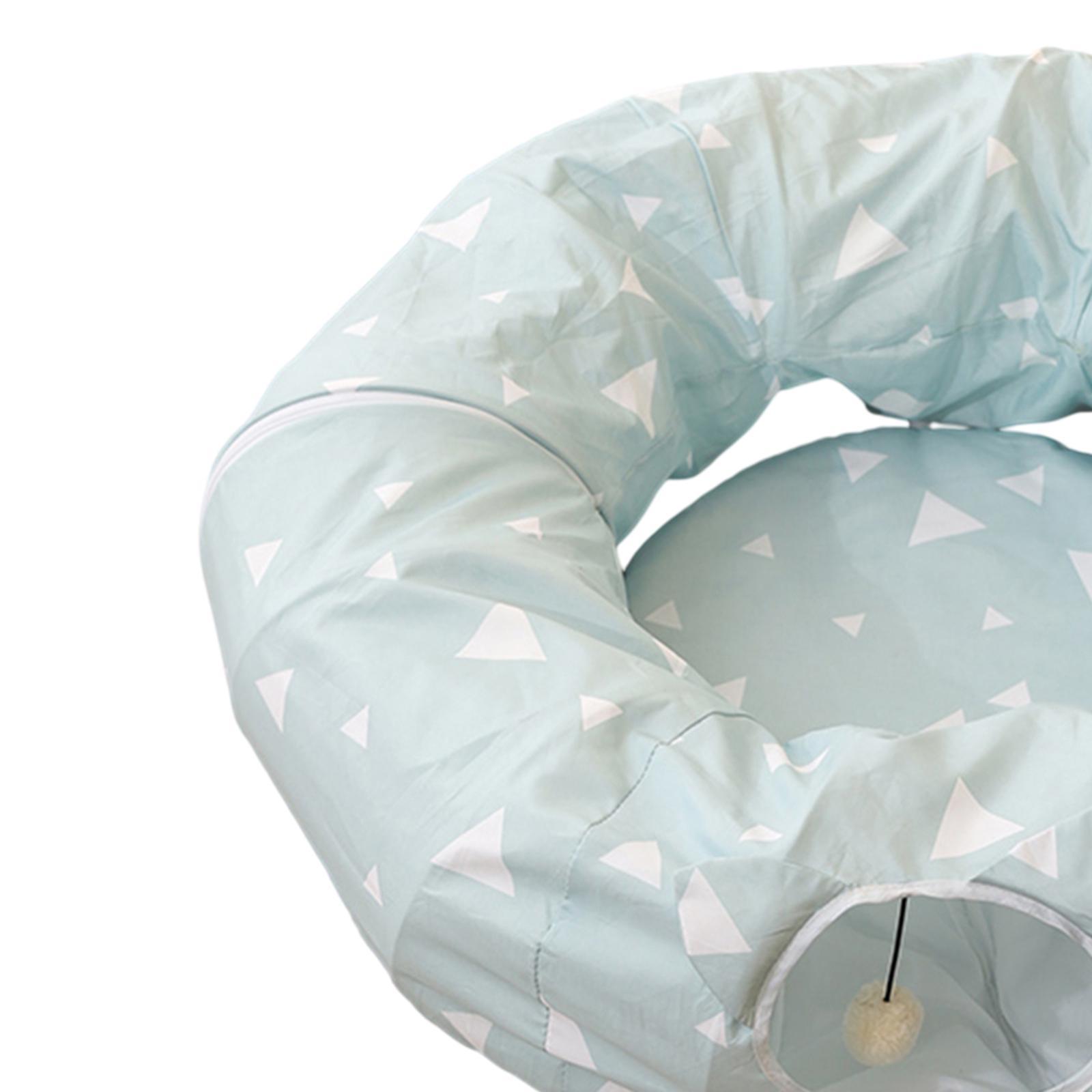 Cat Tunnel Bed Collapsible Cat Interactive Toy for Ferret Rabbit Kitten