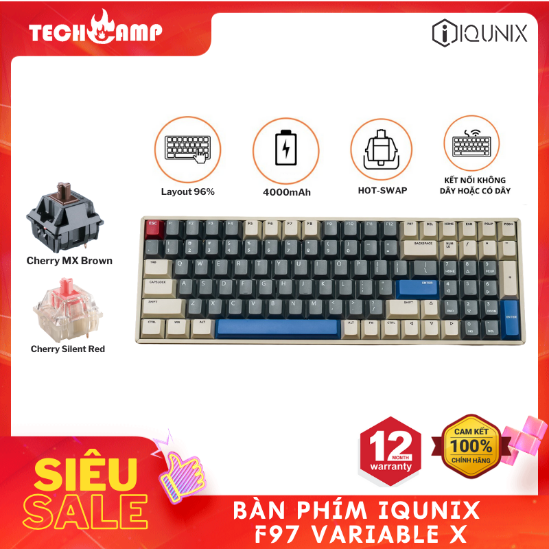 Bàn phím IQUNIX F97 Variable X - Hàng chính hãng