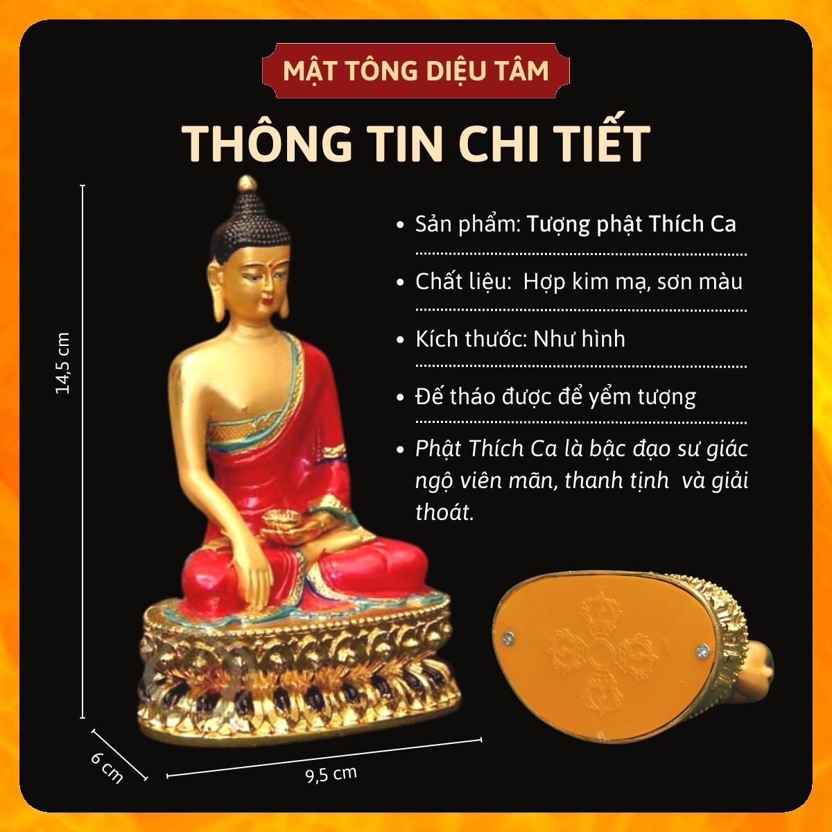 Tượng phật thích ca thờ cúng mật tông Tây Tạng, tượng phật để ô tô