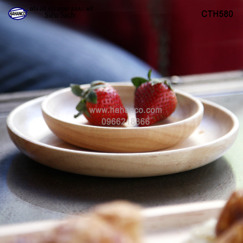 Đĩa gỗ Sồi nhập khẩu Mỹ nguyên khối (đủ Size) CTH580 - hàng Xuất Khẩu Châu Âu - đĩa bánh mì/trái cây/ bít tết/ pizza/ phụ kiện chụp ảnh, bày món ăn trong nhà hàng - Sang trọng trên bàn ăn - HAHANCO