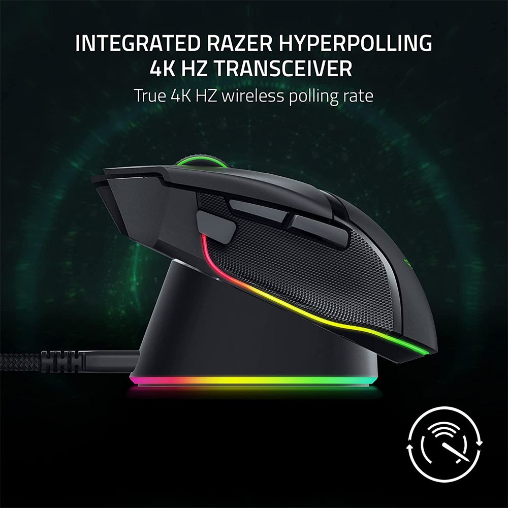 Bộ sản phẩm đế sạc Razer Mouse Dock Pro-Razer Wireless Charging Puck Bundle_Mới, hàng chính hãng